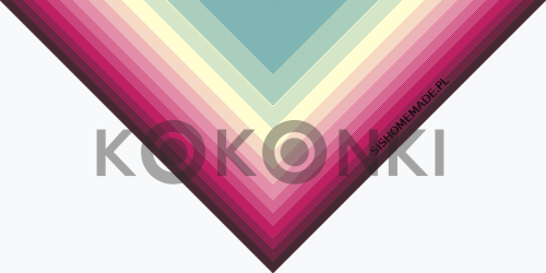 Klubíčko KOKONKI Classic B111 Bloom - víno / pivoňka / malinová růžová / vanilka / patina 3 nitky 1600m