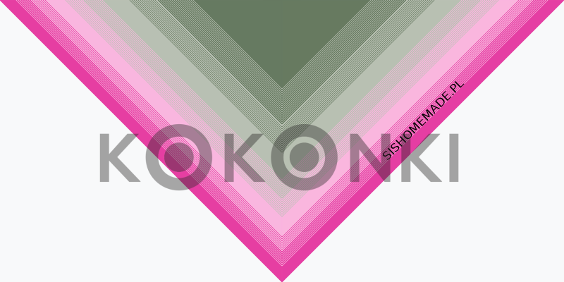 Klubíčko KOKONKI ReCotton RE078 Melounový cukr - jedle/šalvěj/růžová/fuchsie 3 nitky 1500m