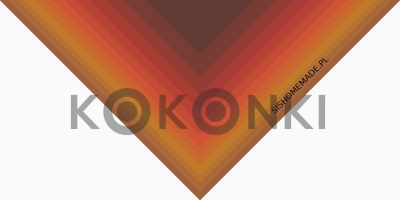 Klubíčko KOKONKI Merino KNOB 773 Pohled zpět - měděná melanž/cihla/červená/med/teplá hnědá 3 nitky 1500m
