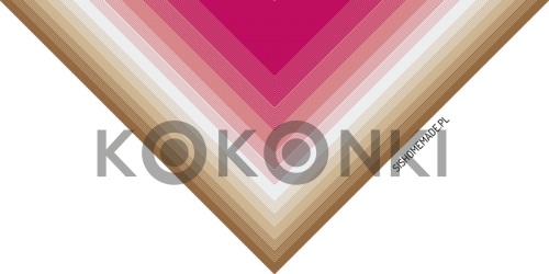 Klubíčko KOKONKI CLASSIC B061 Blossom - pivoňka / meruňka / bílá / teplá béžová / teplá hnědá 3 nitka 1200m
