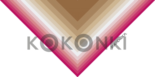 Klubíčko KOKONKI CLASSIC B061 Blossom - pivoňka / meruňka / bílá / teplá béžová / teplá hnědá 3 nitka 1200m