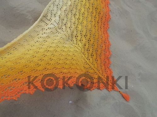 Klubíčko KOKONKI CLASSIC A627 Mango / kurkuma / žlutá / vanilka 3 nitka 1300m