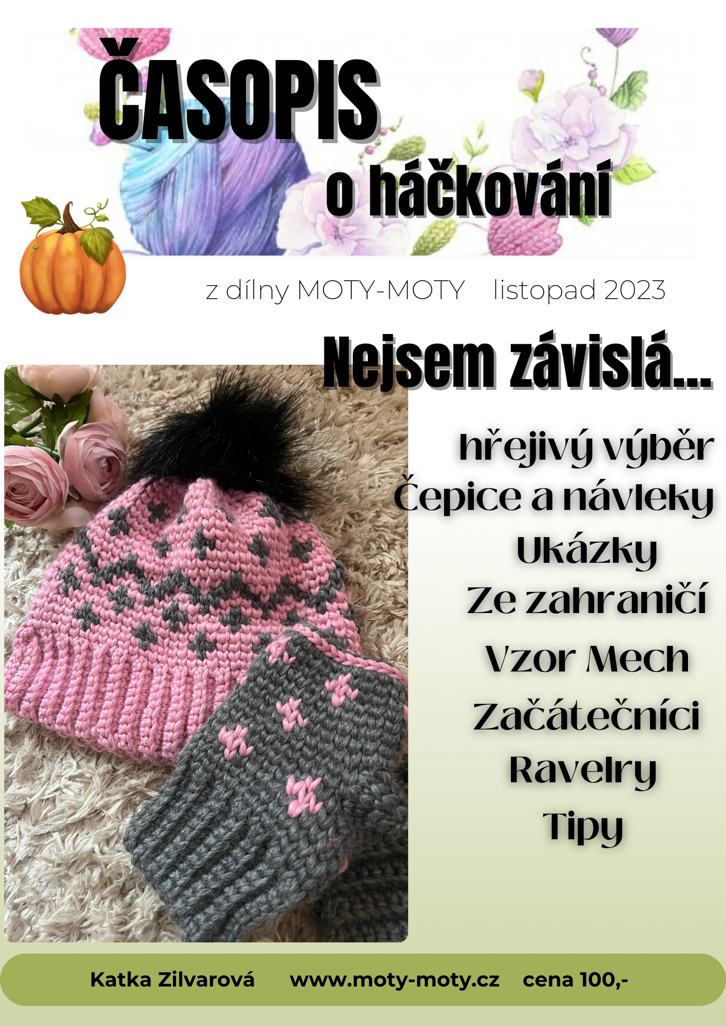 Časopis o háčkování z dílny MOTY-MOTY listopad v .pdf