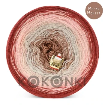 Klubíčko KOKONKI Nature NT064 Mocha Mousse 3 nitky 1500m