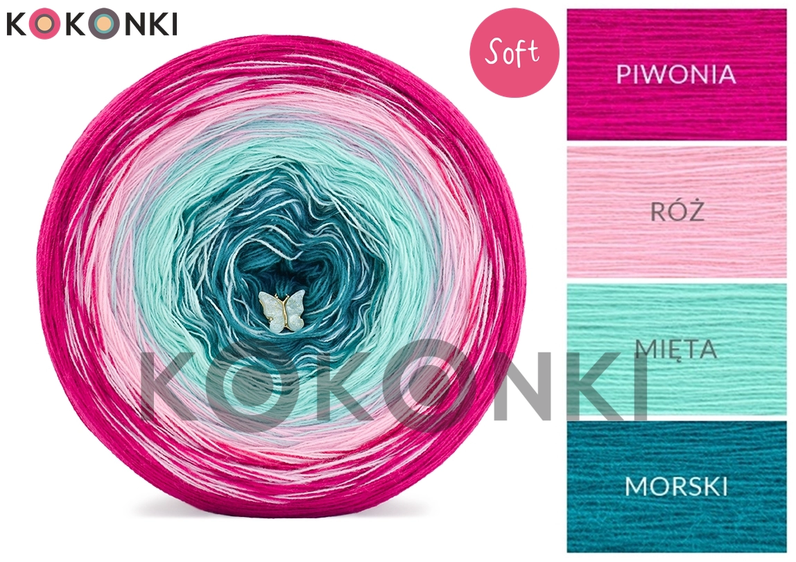Klubíčko KOKONKI Soft 293/ 3 nitky 1500m