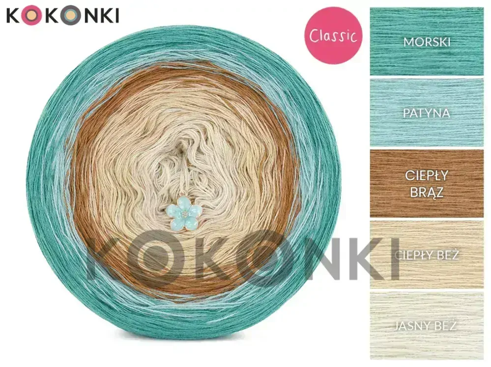 Klubíčko KOKONKI Classic B238 Janina 3 nitky 1200m