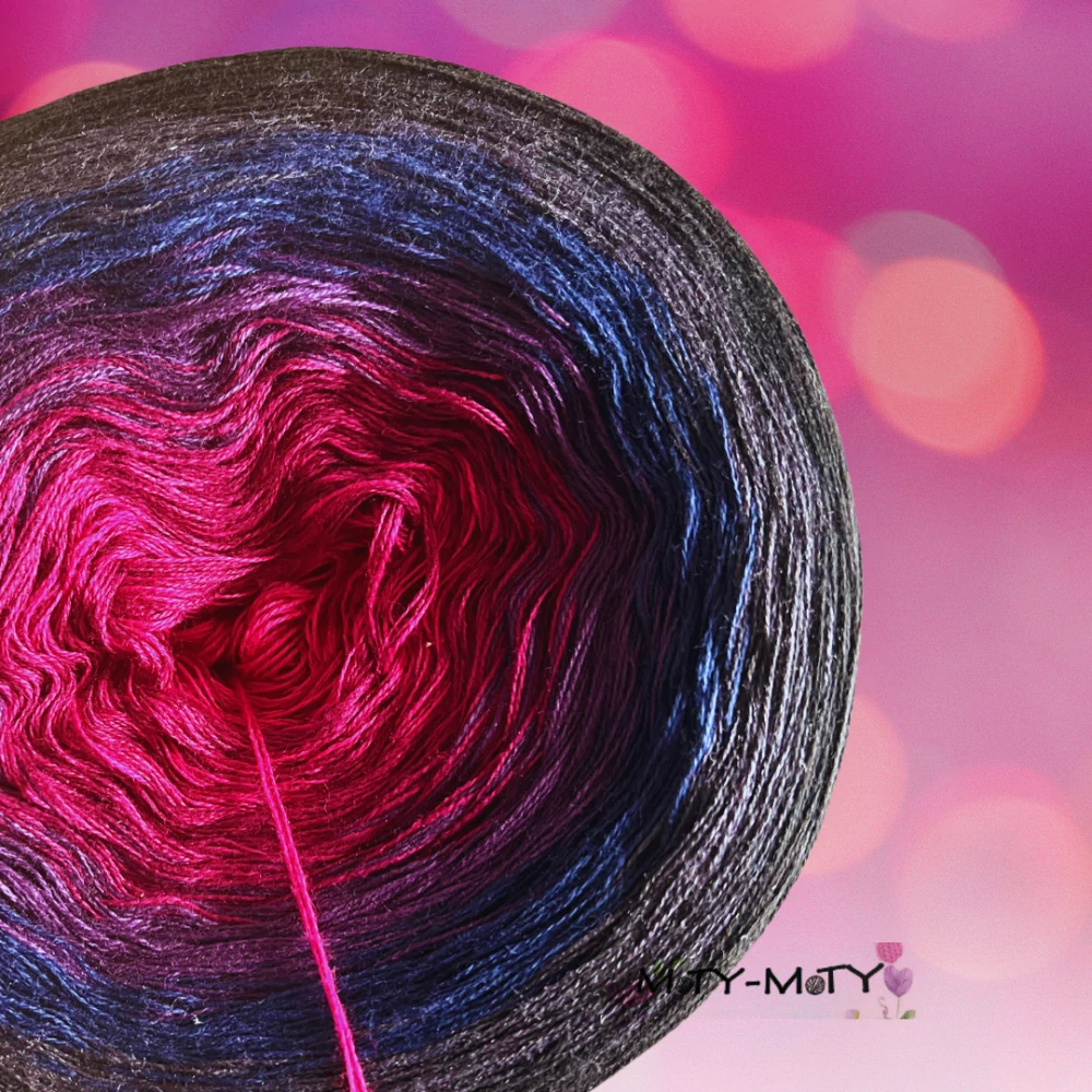 Klubíčko Moty-Moty "Růžová noční obloha" 4 nitky 1750m