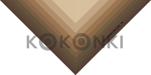 Klubíčko KOKONKI Classic B094 - Hnědá / ořech / teplá hnědá / teplá béžová 3 nitky 1200m