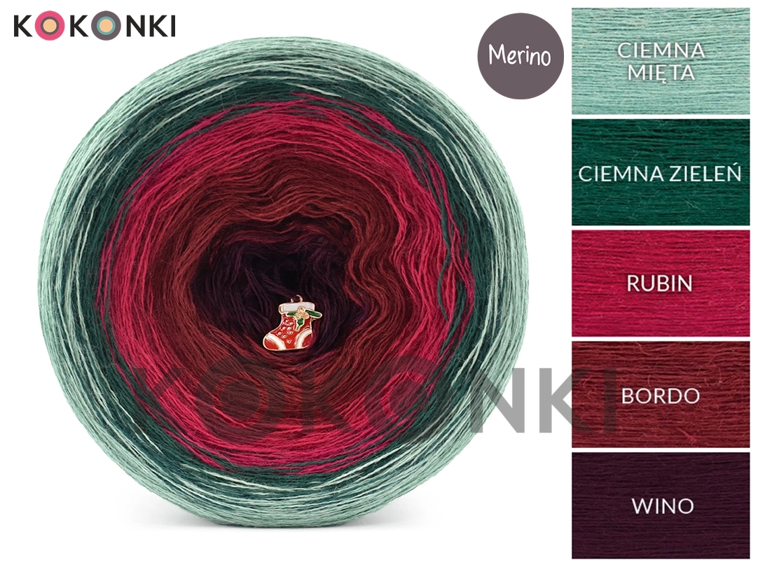 Klubíčko KOKONKI Merino 791 3nitky 1500m