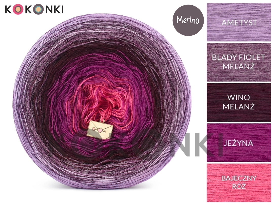 Klubíčko KOKONKI Merino 798 3nitky 1500m