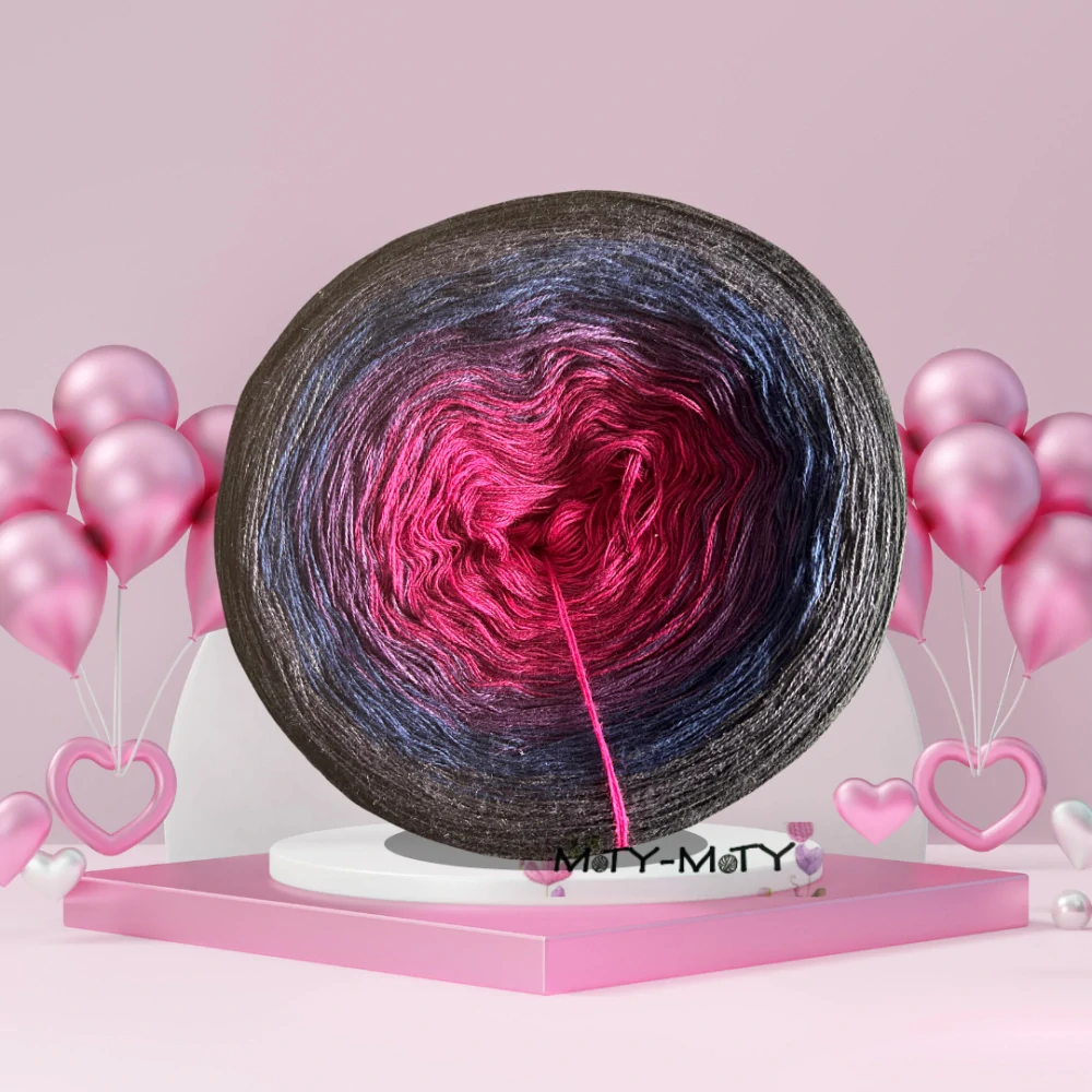 Klubíčko Moty-Moty "Růžová noční obloha" 3 nitky 1500m