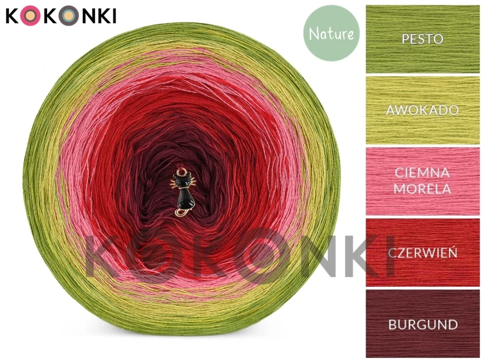 Klubíčko KOKONKI Nature NT076 Poppy field 3 nitky 1500