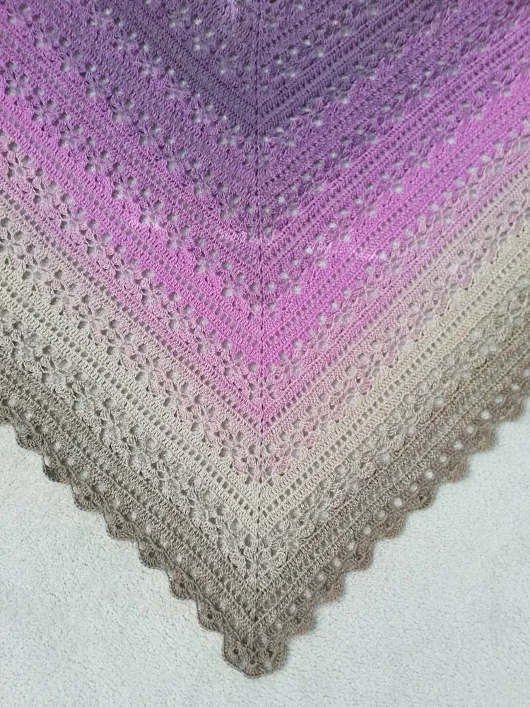 Klubíčko KOKONKI A160 tmavě béžová / studená béžová / Heather / světle fialová/ 3 nitky 1000m