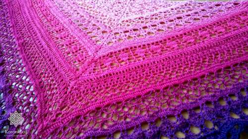 Klubíčko KOKONKI A353 Fialová / ostružina / pivoňka / fuchsie / růžová / 3 nitky 1000m