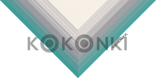 KOKONKI A828 Smaragdová / šedá / krémová 4 nitka 800m