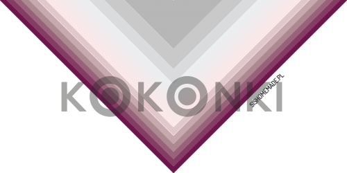 KOKONKI A927 Třešňový sad - světle šedá / bílá / pastelově růžová / špinavě růžová / ostružina 3 nitka 1600m