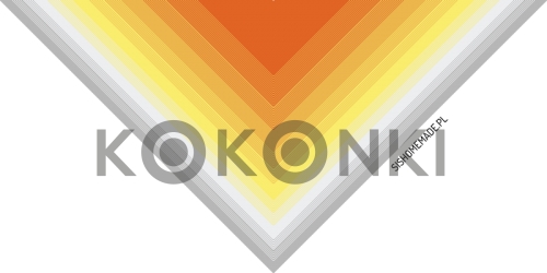 Klubíčko KOKONKI CLASSIC B056 Yummy - světle šedá / bílá / žlutá / kurkuma / koňak 3nitka 1000m