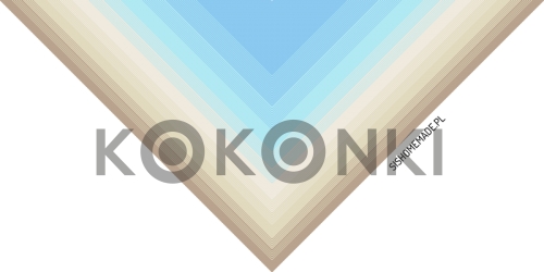 Klubíčko KOKONKI CLASSIC B063 Cítí se jako doma - studená béžová / světle béžová / krémová / světle modrá / modrá 3 nitka 1000m