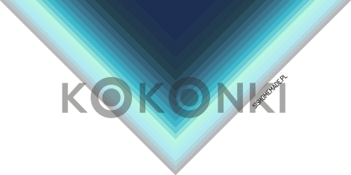 KOKONKI CLASSIC B020 námořnická / benzínová / světle benzínová / tyrkysová / máta / světle modrá / světle šedá 3 nitka 1800