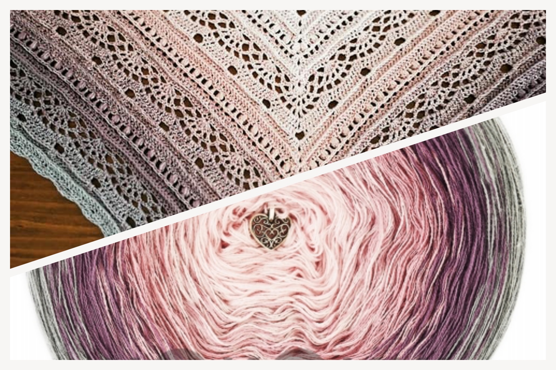 Klubíčko KOKONKI CLASSIC A791 Šedá / bledě fialová / špinavě růžová / pastelově růžová 3 nitka 1200m