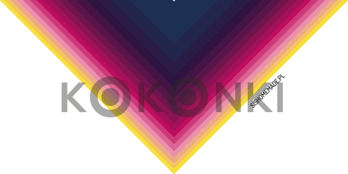 Klubíčko KOKONKI Classic B068 - námořnická / fialová / ostružina / pivoňka / malinová růžová / intenzivní žlutá 3 nitka 1200m