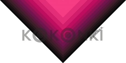 Klubíčko KOKONKI Classic A318 černá / víno / ostružina / pivoňka / fuchsie3 nitky 1200m