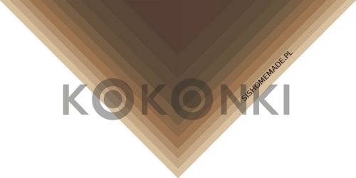 Klubíčko KOKONKI Classic B094 - Hnědá / ořech / teplá hnědá / teplá béžová 3 nitky 1200m