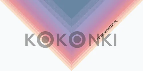 Klubíčko KOKONKI Classic B113 Wind man - Lososová / meruňka / vřes / fialka / denim 3 nitky 1200m