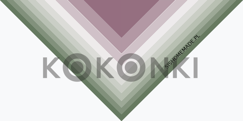 Klubíčko KOKONKI ReCotton RE074 Zdravá směs - Jedle/šalvěj/pusinky/bledě fialová 3 nitky 1200m