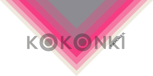 KOKONKI A793 Šedá / fuchsiová / krémová / 4 nitka 800m