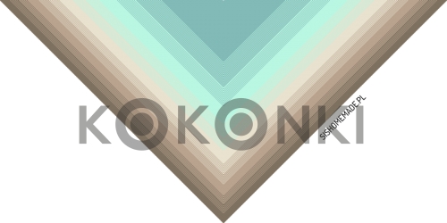 Klubíčko KOKONKI CLASSIC B065 Milostný dopis - tmavě béžová / studená béžová / prášková béžová / máta / patina 3 nitka 1000m