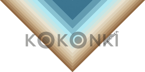 Klubíčko KOKONKI CLASSIC B067 Hopeful - Světlý benzín / světle modrá / prášek béžová / teplá béžová / teplá hnědá 3 nitka 1000m