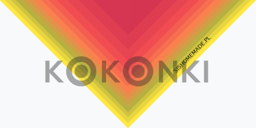 Klubíčko KOKONKI Classic B104 Kamil - Rubín / korál / mango / limetka / intenzivně žlutá 3 nitky 1200m
