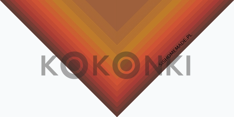 Klubíčko KOKONKI Merino KNOB 773 Pohled zpět - měděná melanž/cihla/červená/med/teplá hnědá 3 nitky 1200m