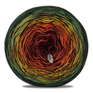 KOKONKI Merino Kish Rare R63 - malachit / zelená / hořčice / koňak / zázvor / vínová + 2 tmavě hnědé nitě 4 nitka 1000m