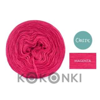 Klubíčko KOKONKI Classic Mono jednobarevný - purpurová 3 nitky 250m