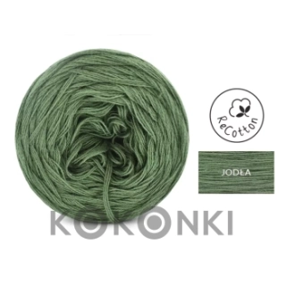 Klubíčko KOKONKI Mono ReCotton jedle 3nitky 250m