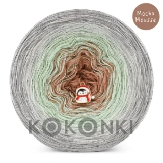 Klubíčko KOKONKI Nature NT030 Mocha Mousse 3 nitky 1500m