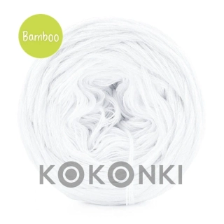 Klubíčko KOKONKI Bamboo bílé 4 nitky 400m