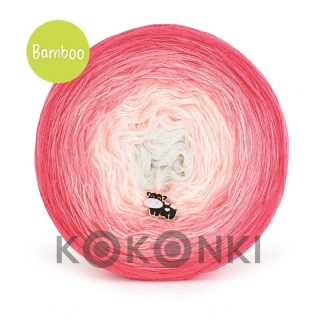 Klubíčko KOKONKI Bamboo BB66 - Meloun/meruňka/losos/mandle 4nitky 1200m