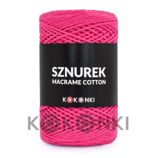 Šňůry KOKONKI MACRAME Cotton 2mm /200m /fuchsie