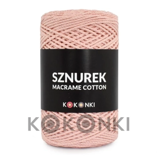 Šňůry KOKONKI MACRAME Cotton 2mm /200m /lososová