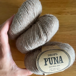 Příze Drops Puna 04 hnědá