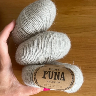 Příze Drops Puna sv.šedá