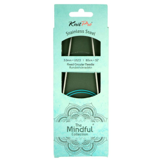 Pevné jehlice Knit Pro Mindful 3mm 80cm