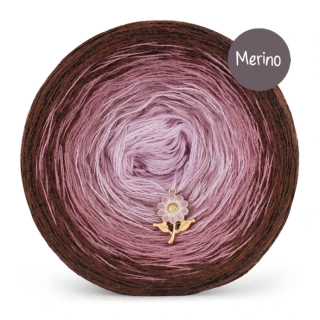 Klubíčko KOKONKI Merino 881 TKB Brownie Pink - Měděný melír/prachová růžová/světle růžová 3 nitky